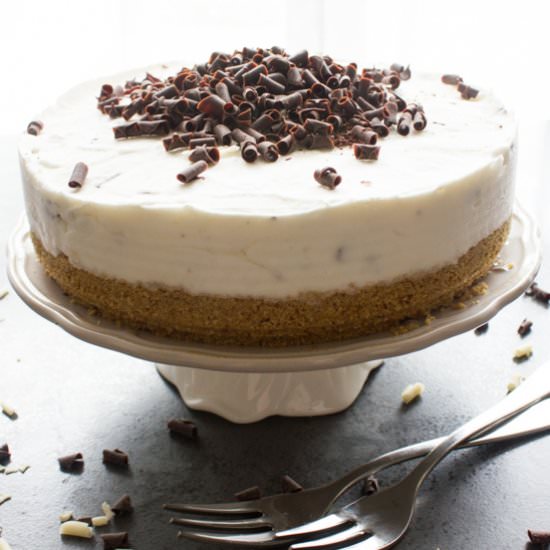 Chocolate Chip Frozen Yogurt Cake