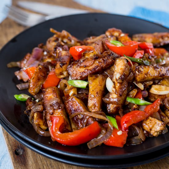 Crispy Tofu In Chinese Garlic Sauce