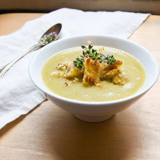 Velvety Potato & Leek Soup