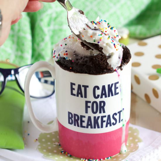 The Very Best Chocolate Mug Cake