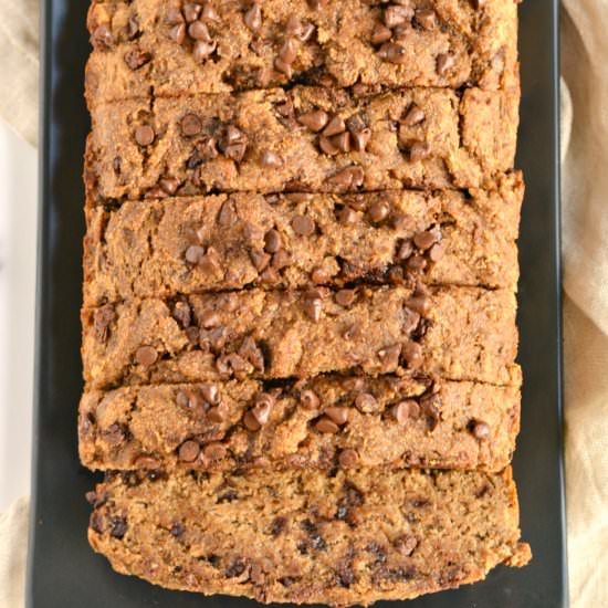 Healthy Chocolate Chip Banana Bread