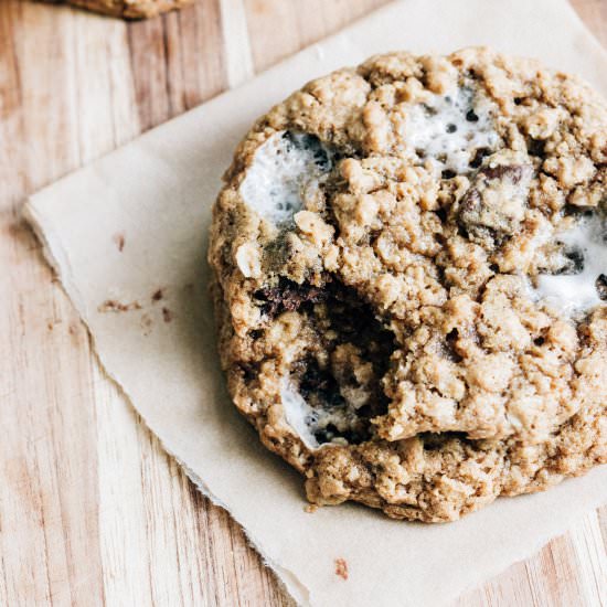 S’mores Oatmeal Cookies