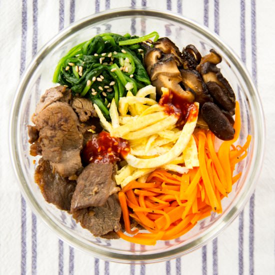 Simple Bibimbap – Korean Rice Bowl