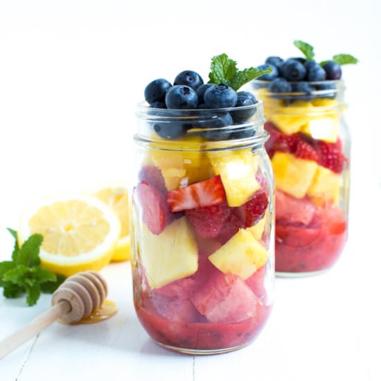 Mason Jar Fruit Salad