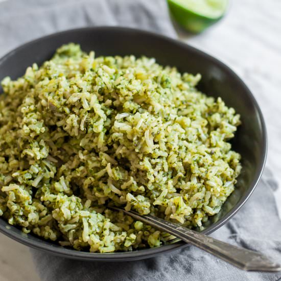 Make Ahead Green Rice