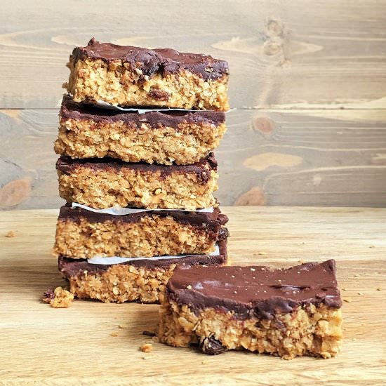 Chocolate Covered Paleo Flapjacks