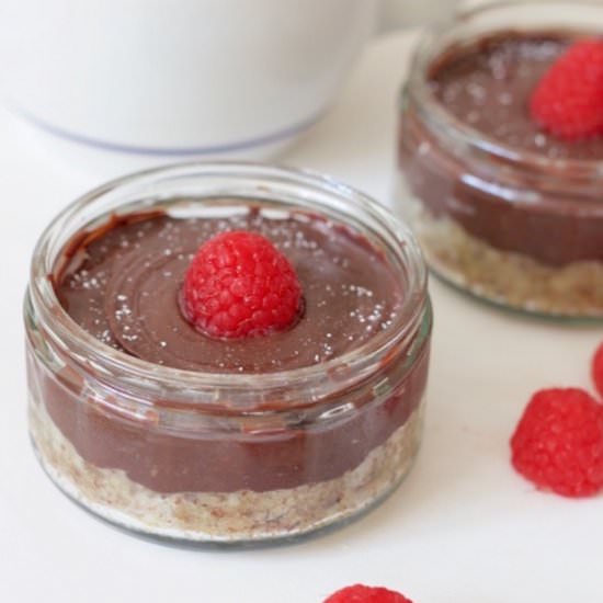 Gluten free raspberry chocolate pie