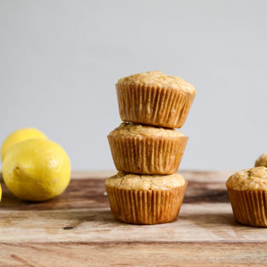 Brown sugar lemon mascarpone muffin