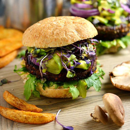 Umami Bomb Mushroom Burgers