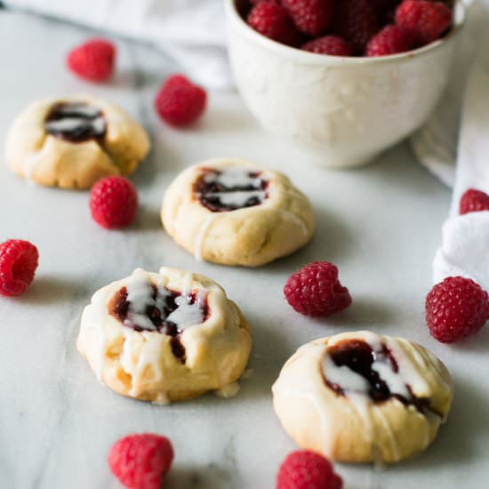 Raspberry Shortbread Cookies