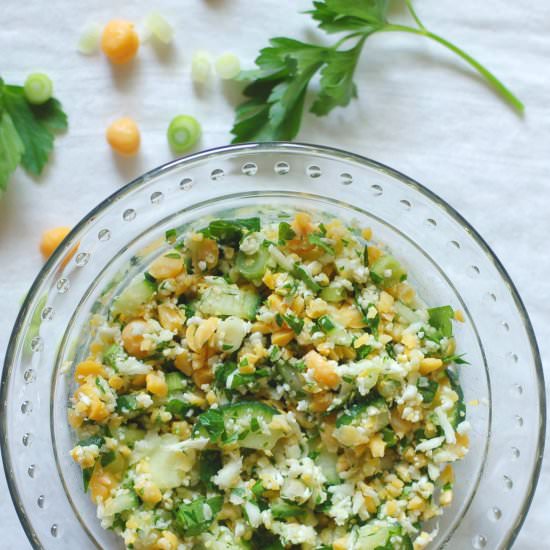 Chickpea & Cauliflower Salad