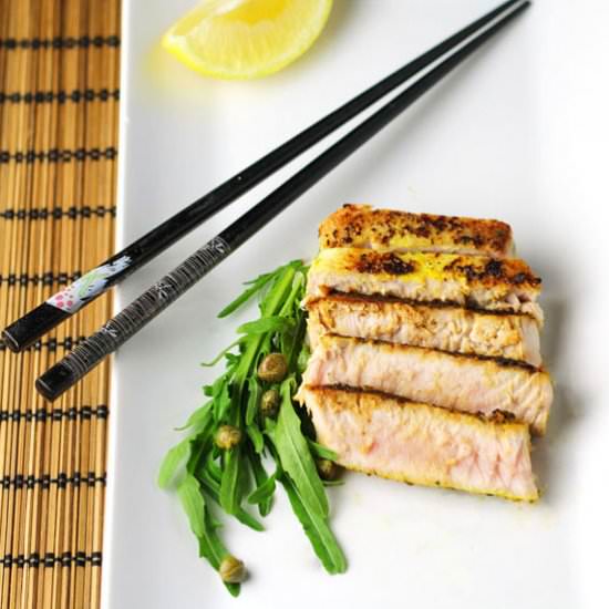 Zesty Lemon Pepper Tuna Steaks