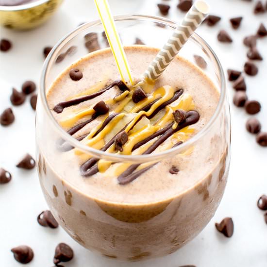 Chocolate PB Banana Smoothie (V+GF)