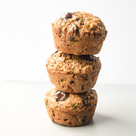 Zucchini Applesauce Muffins