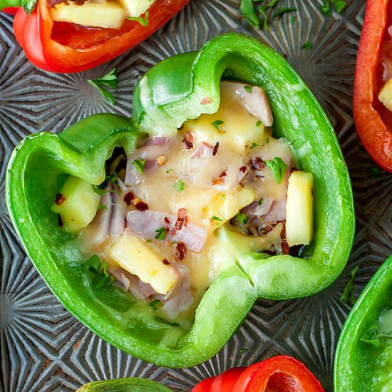 Hawaiian Bell Pepper Pizzas