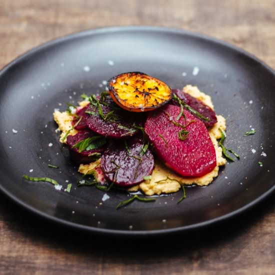 Roasted Beets with Grilled Tangerin