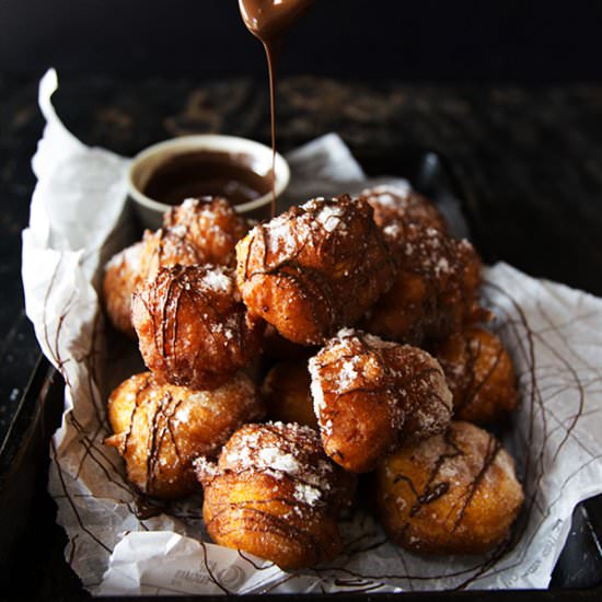 Pumpkin Doughnut Bites