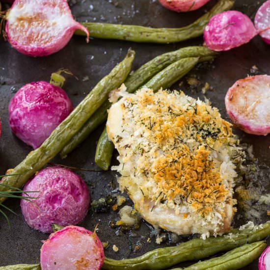 Crispy Chicken Thighs with Dijon