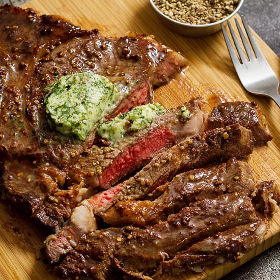 Ribeye Steaks and Parley Butter