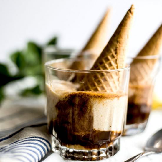 Bananas Foster Affogato