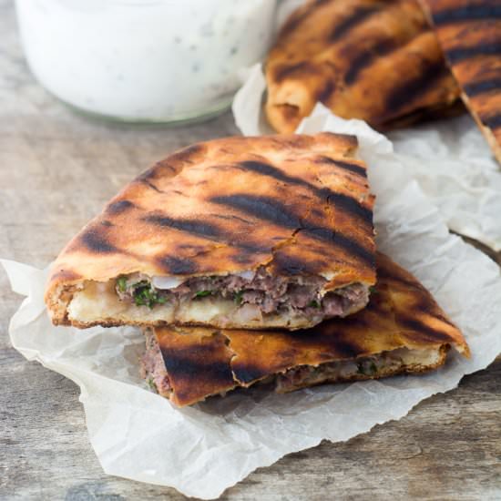 Spiced Lamb Pita Burgers