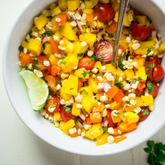 Vegan Corn and Mango Salad