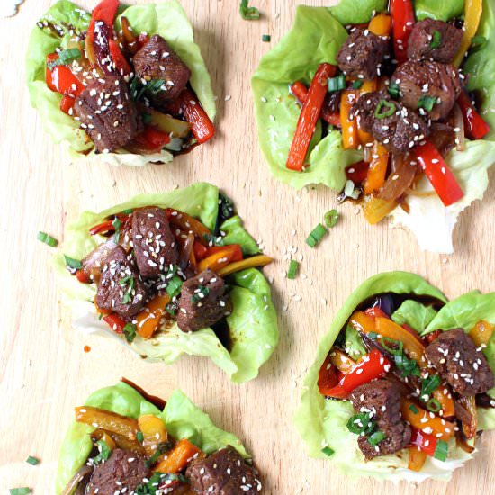 Korean Beef Lettuce Wraps