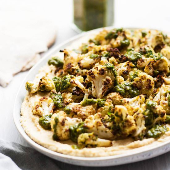 Chimichurri Cauliflower Hummus
