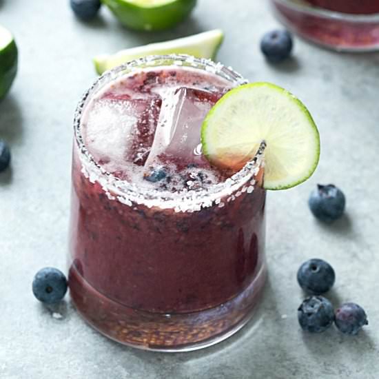 Skinny Blueberry Margarita
