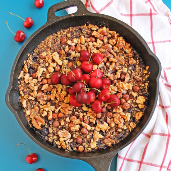 Cherry Vanilla Baked Oatmeal
