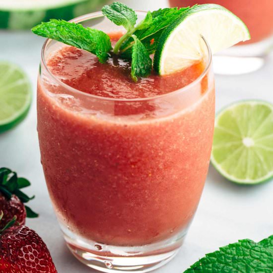 Strawberry Watermelon Lime Smoothie