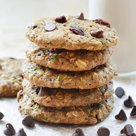 Vegan Kale & Oatmeal Cookies
