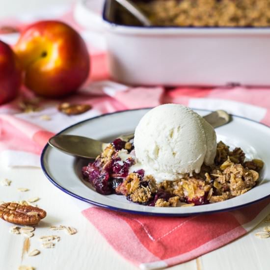 Gluten-Free Blueberry Nectarine Crisp