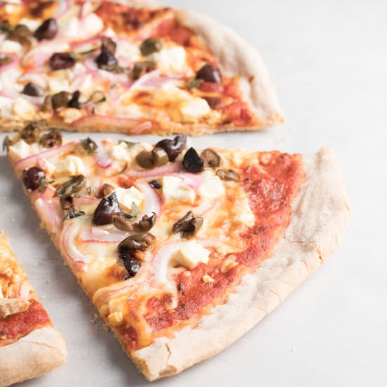 Kalamata Olive & Feta Greek Pizza
