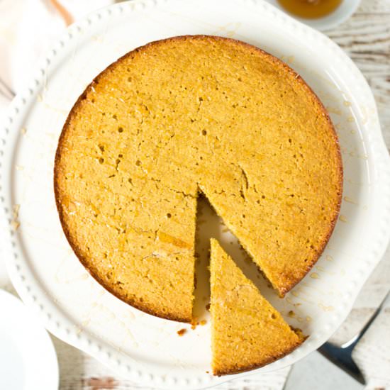 One-Bowl Honey Cornmeal Cake