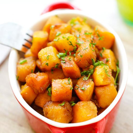 Honey Balsamic Butternut Squash