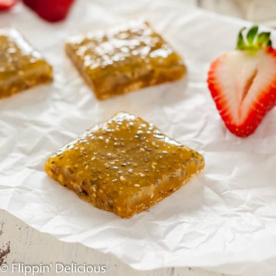 Gluten Free No Bake Vegan Lemon Bar