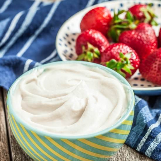 1-Ingredient Coconut Whipped Cream