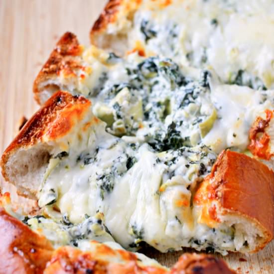 Stuffed Spinach & Artichoke Bread
