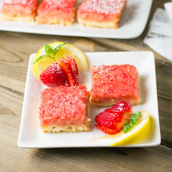 Strawberry Lemonade Bars