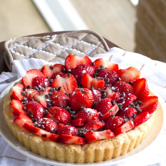 No Bake Cheesecake Strawberry Tart