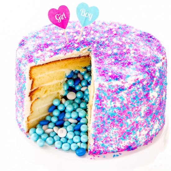 Gender Reveal Surprise Cake