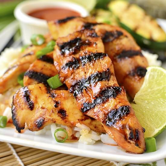 Honey Sriracha Coconut Chicken