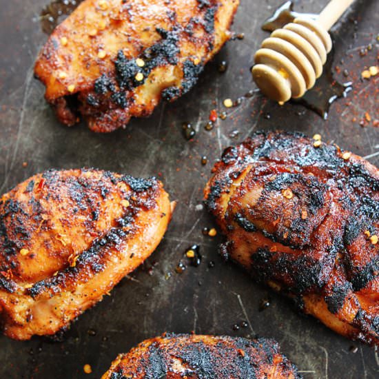 Sweet and Spicy Grilled Chicken
