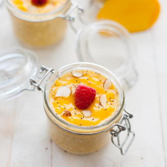 Mango Turmeric Overnight Oats