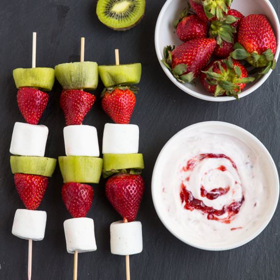 Strawberry Kiwi Kabobs