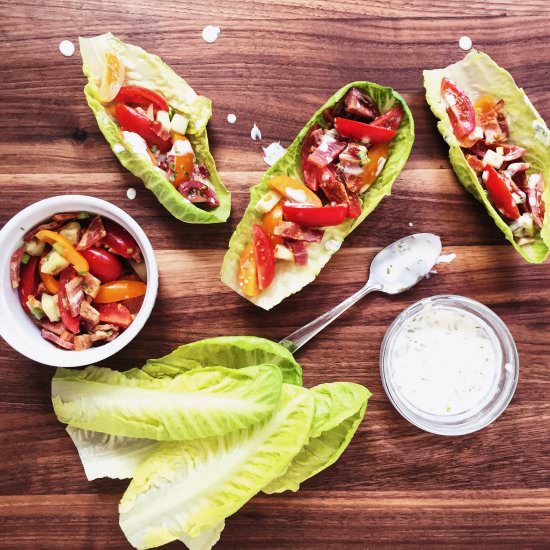 BLT LETTUCE WRAPS