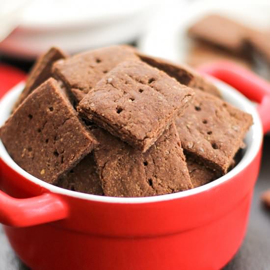 DIY Chocolate Flax Crackers