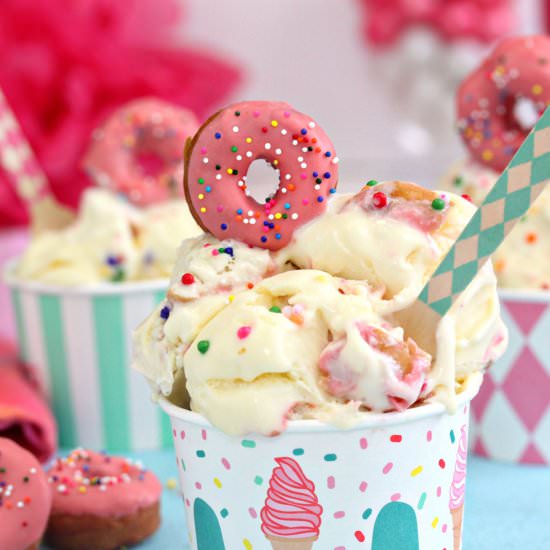 Doughnut Funfetti Ice Cream