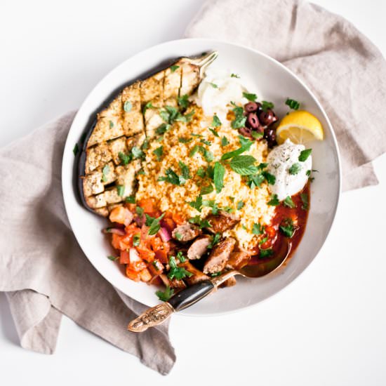 Turmeric Eggplant Summer Bowl